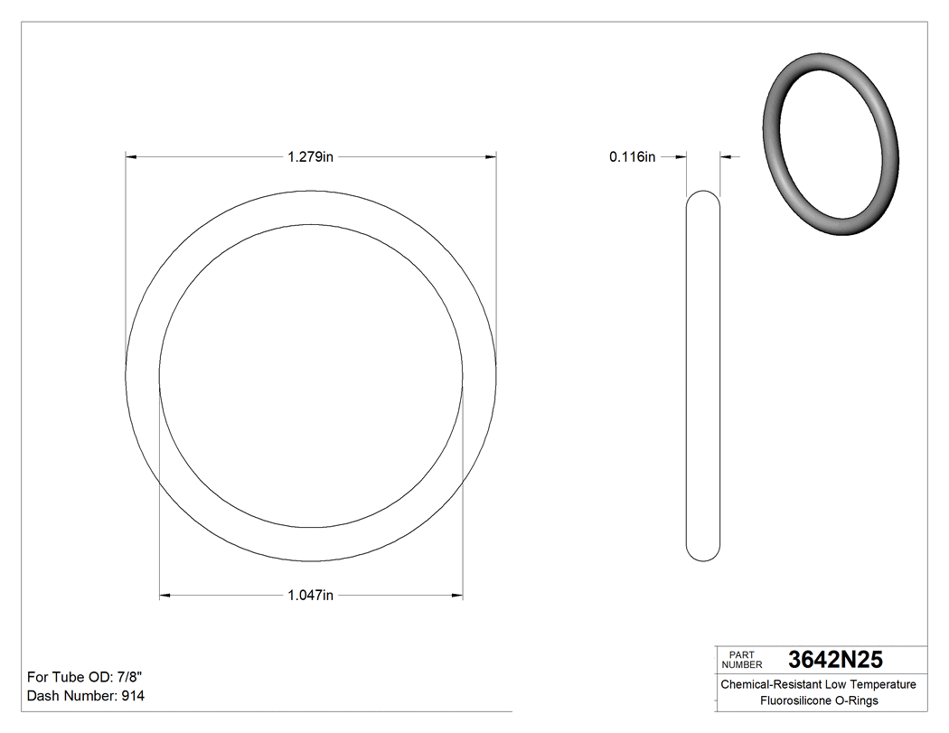 Technical drawing - 3642N25